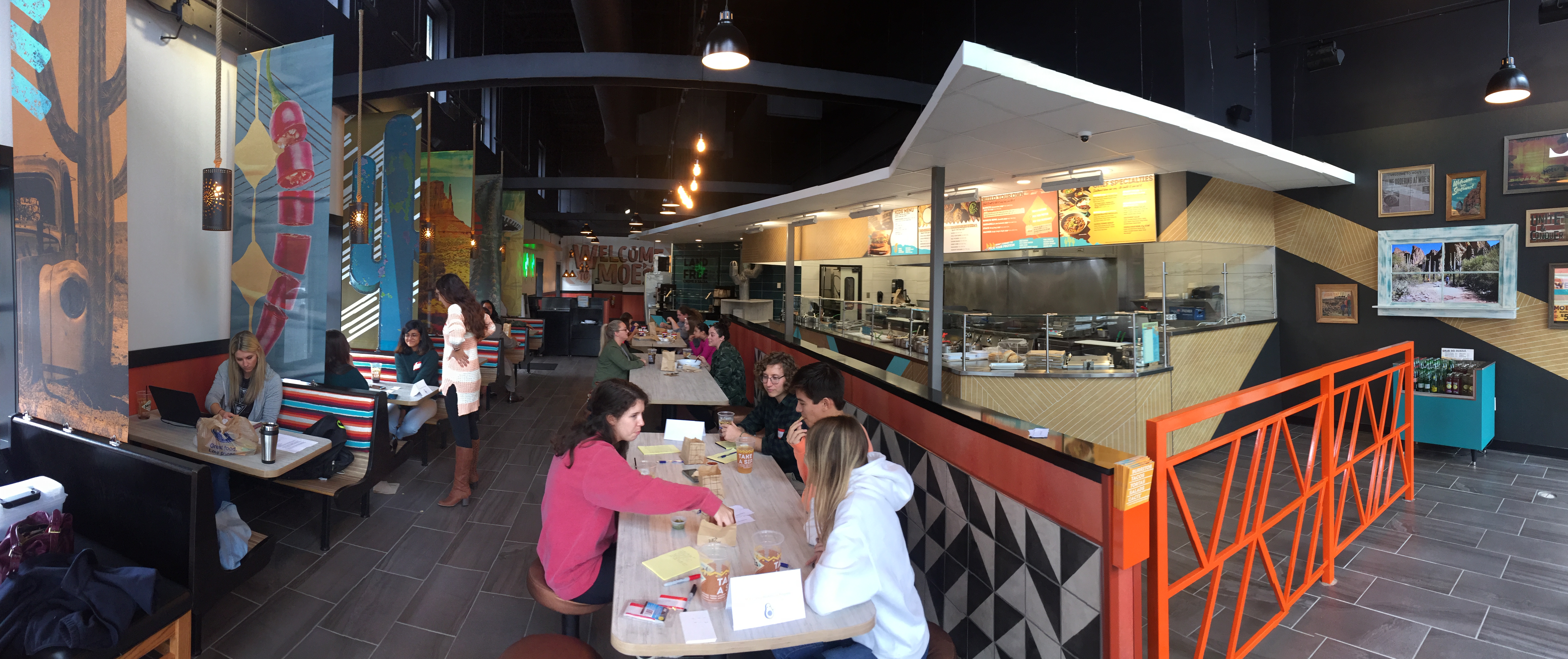 Moe's participatory design workshop panorama