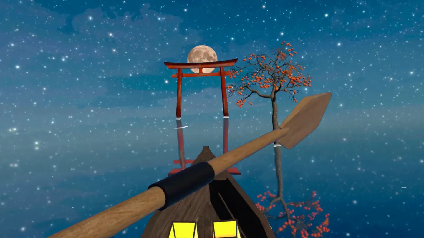 Boat rowing meditation in action