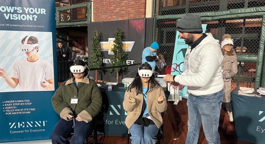 Zenni Vision VR being used during a live screening event